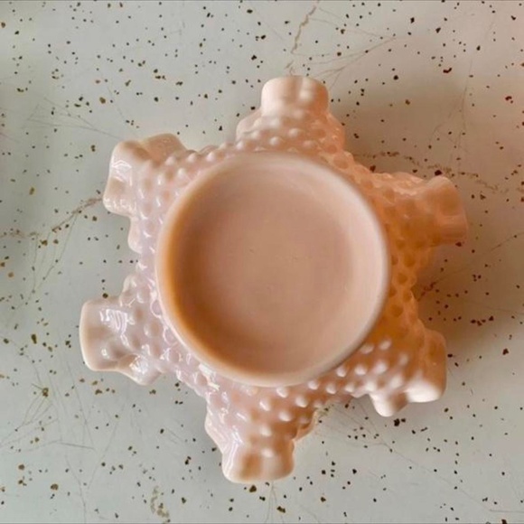 VINTAGE FENTON DOUBLE CRIMP PASTEL PINK ROSE BON BON - Picture 2 of 4